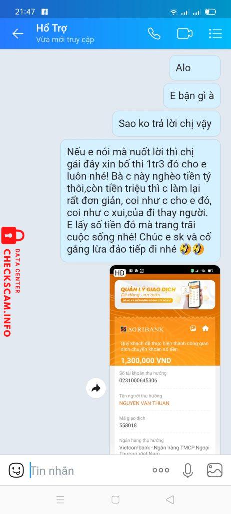 Bằng chứng chống lại NGUYỄN VĂN THUẬN