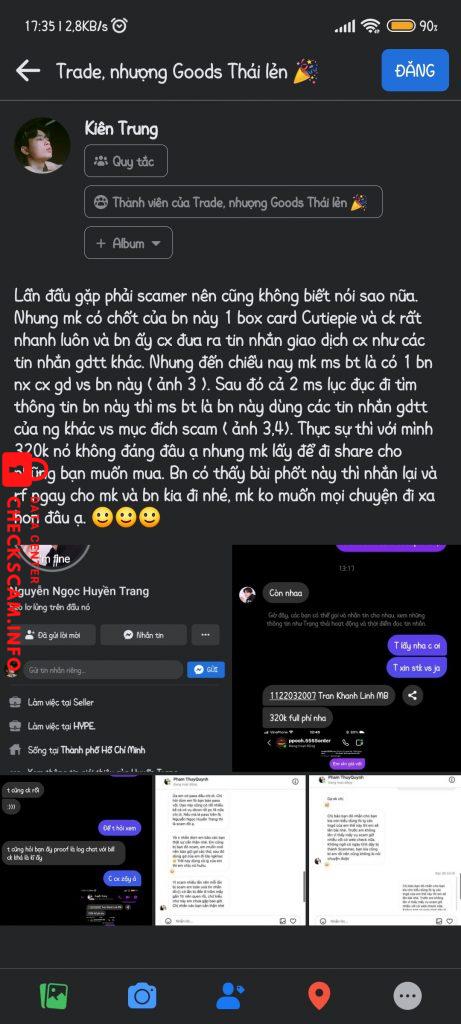 Bằng chứng chống lại TRAN KHANH LINH