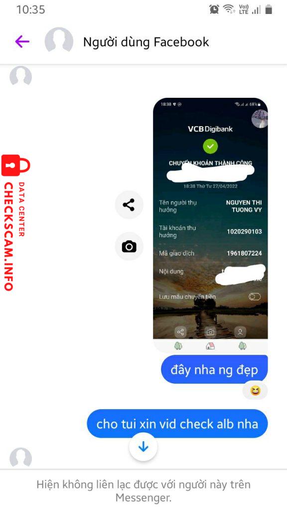 Bằng chứng chống lại nguyen thi tuong vy