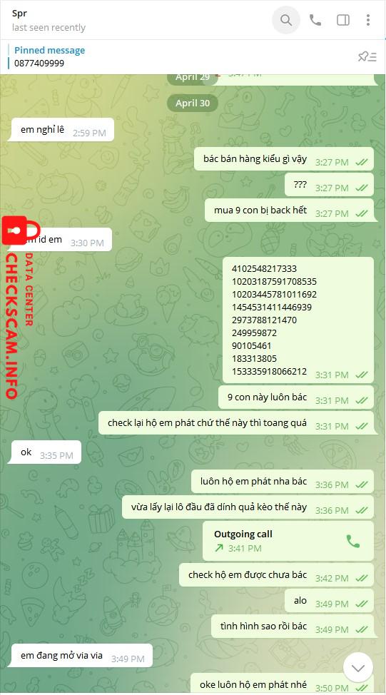 Bằng chứng chống lại TA VAN SINH