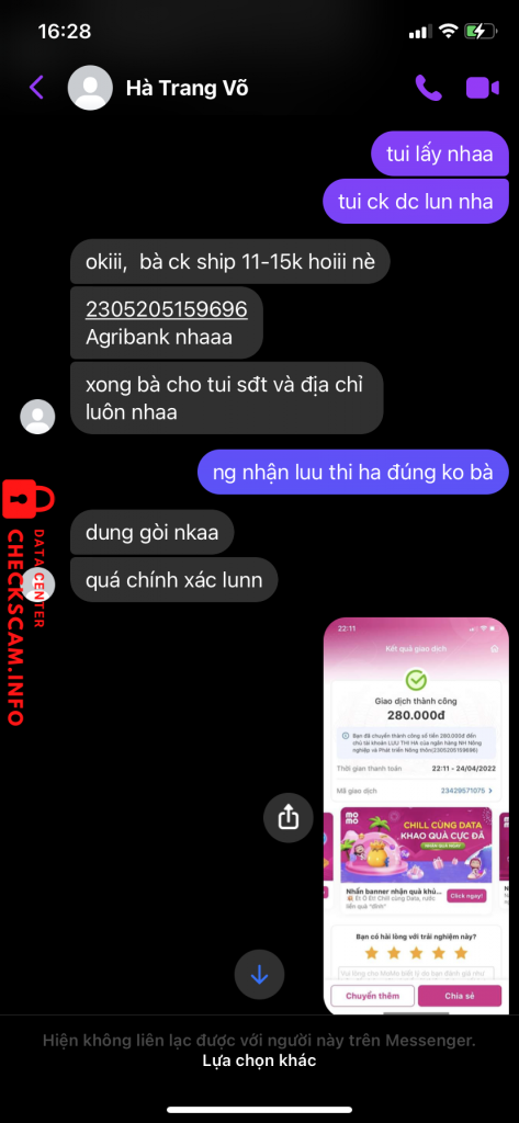 Bằng chứng chống lại Luu Thi Ha