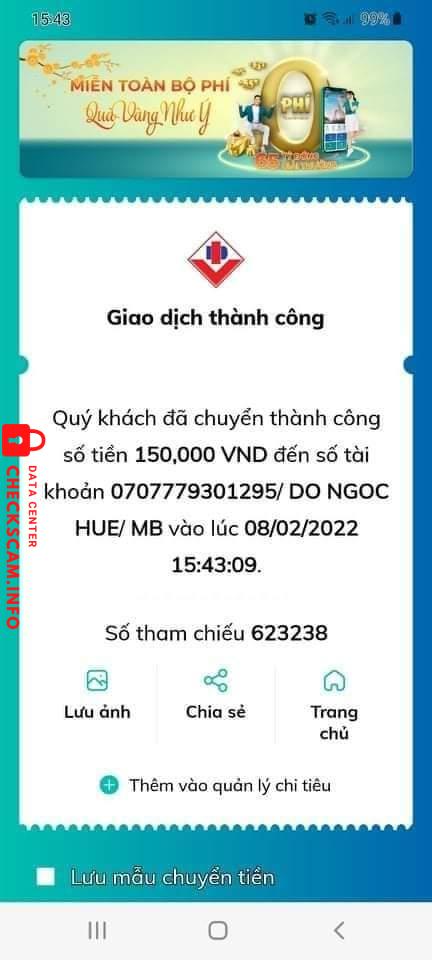 Bằng chứng chống lại DO NGOC HUE