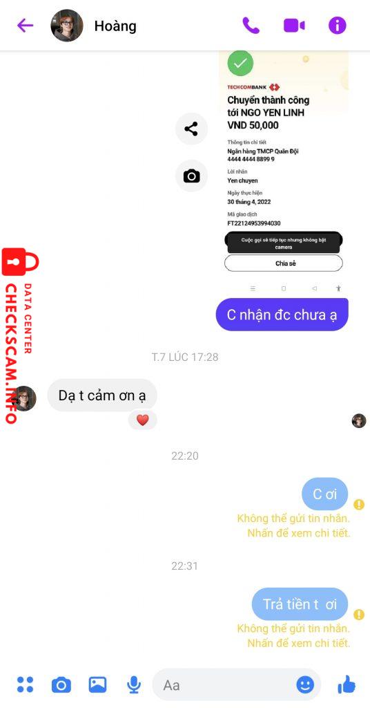 Bằng chứng chống lại Ngo yen linh