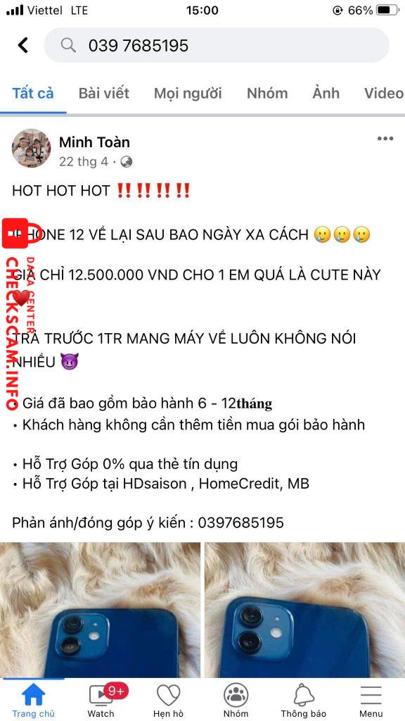 Bằng chứng chống lại Nguyen Minh Toan