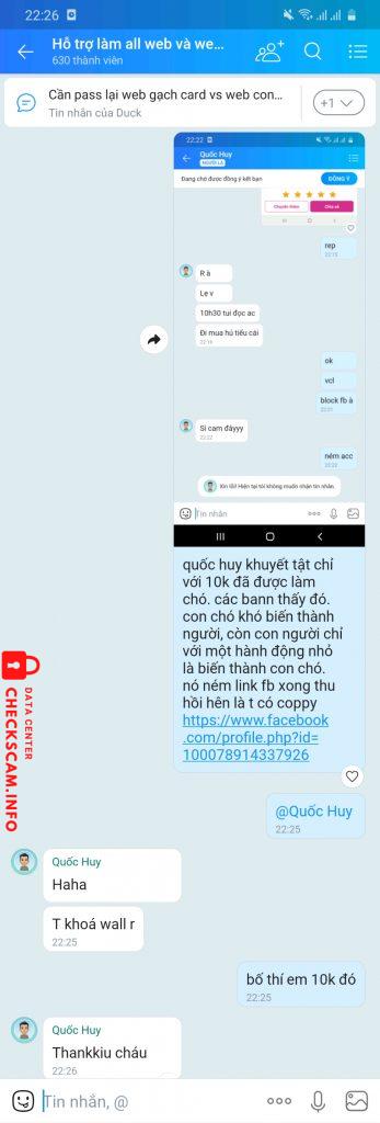 Bằng chứng chống lại Huynh Ngoc Huong