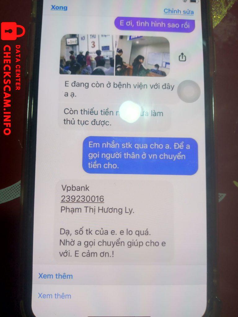 Bằng chứng chống lại Phạm Thị Hương Ly