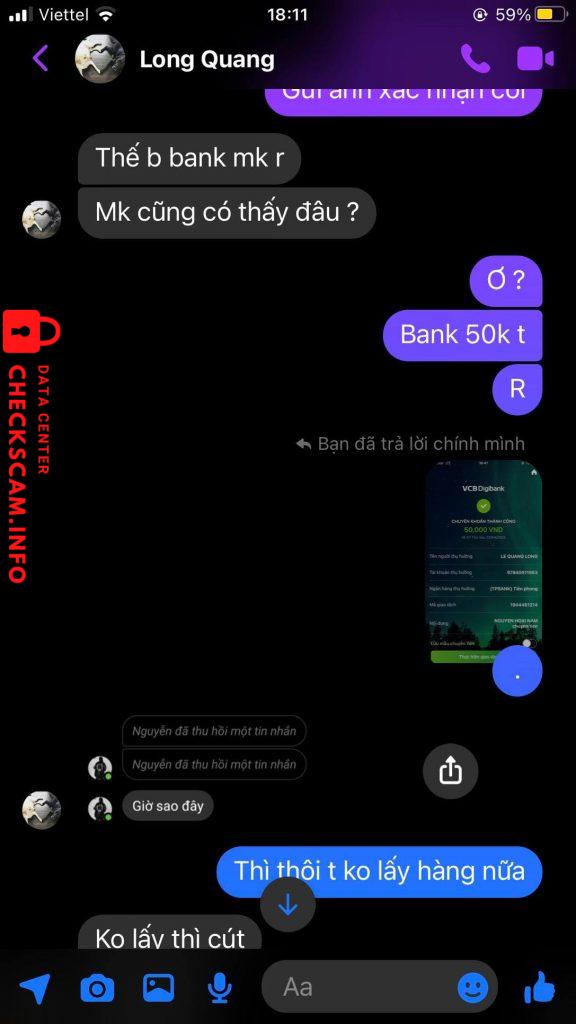 Bằng chứng chống lại LE QUANG LONG