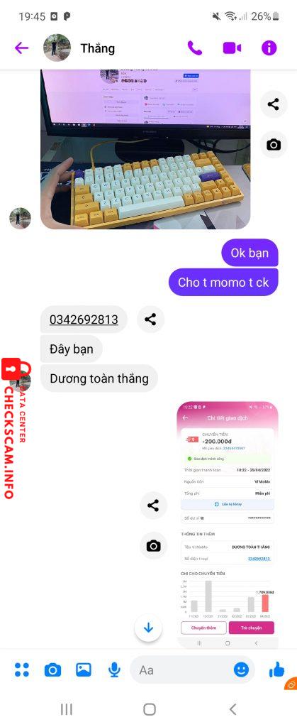 Bằng chứng chống lại Dương Toàn Thắng