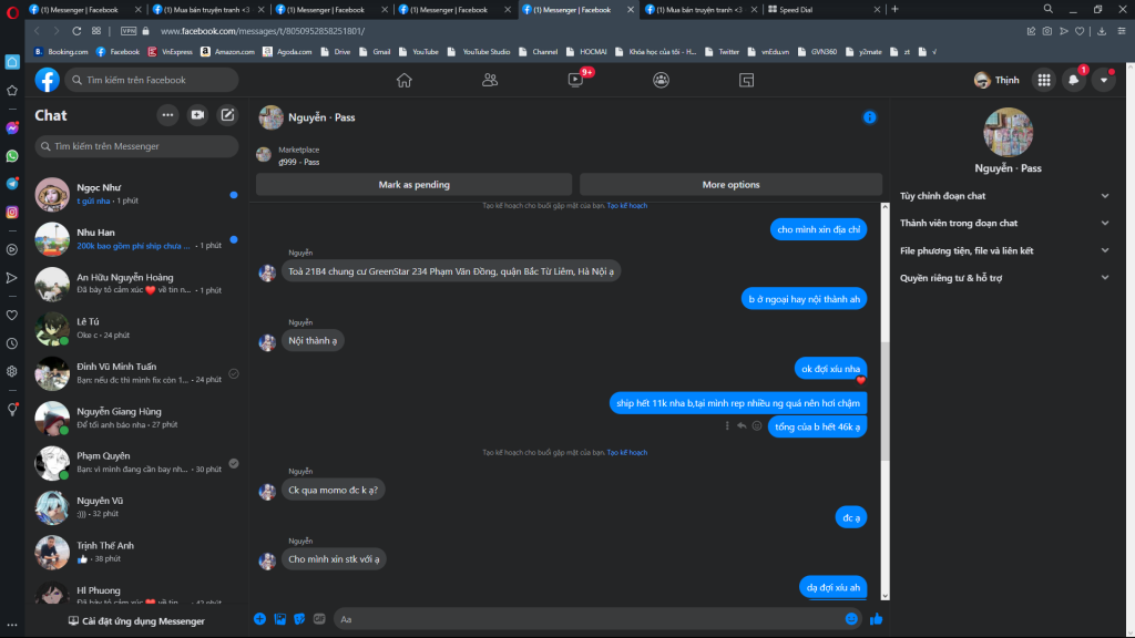 Bằng chứng chống lại NGUYEN TRUONG KIM THINH