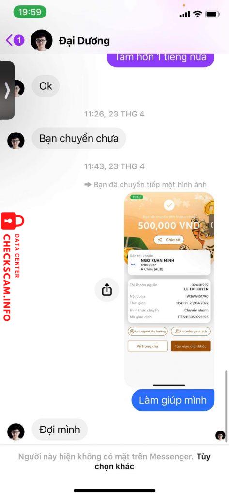 Bằng chứng chống lại Ngô Xuân Minh