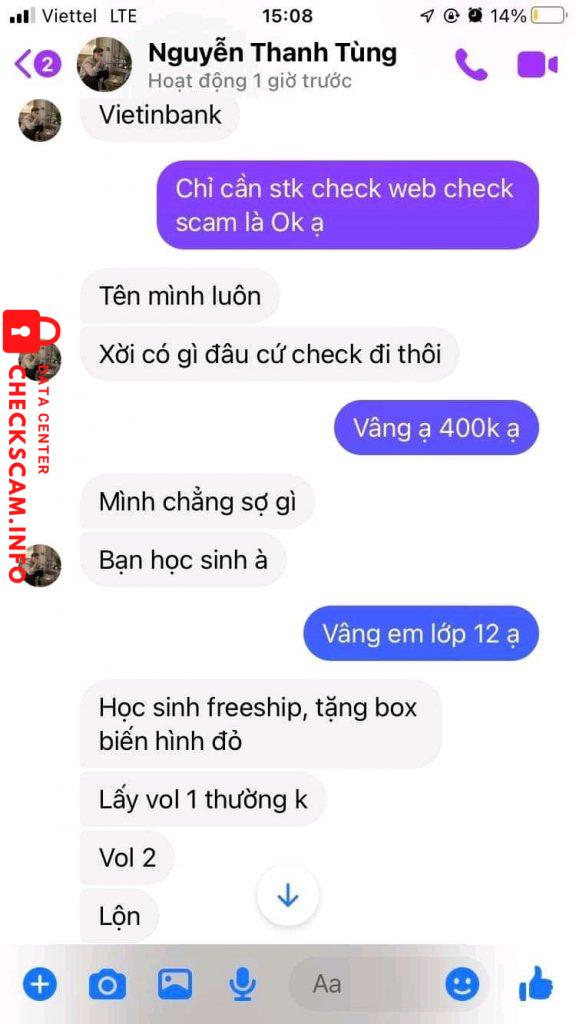 Bằng chứng chống lại Nguyễn Thanh Tùng