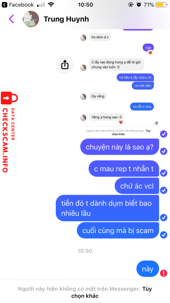 Bằng chứng chống lại THAI HUYNH TRUNG HIEU
