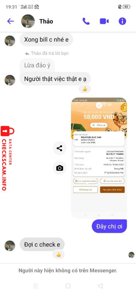 Bằng chứng chống lại NGUYỄN ĐỨC HẢI