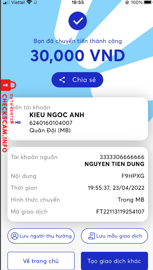 Bằng chứng chống lại Kieu Ngoc Anh