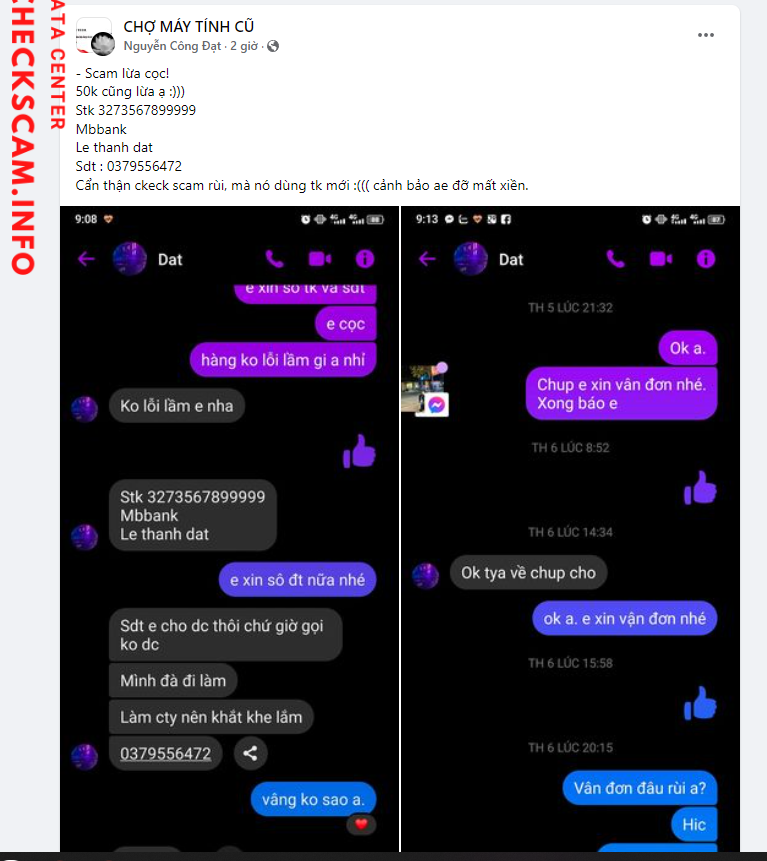 Bằng chứng chống lại Le Thanh Dat