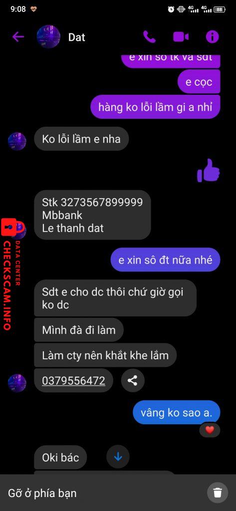 Bằng chứng chống lại Le Thanh Dat