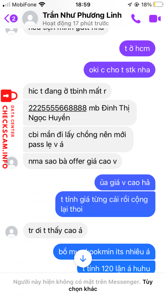 Bằng chứng chống lại Đinh Thị Ngọc Huyền