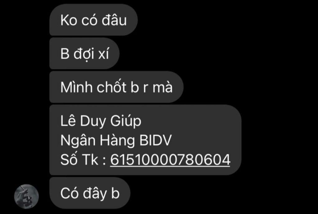 Bằng chứng chống lại Lê Duy Giúp