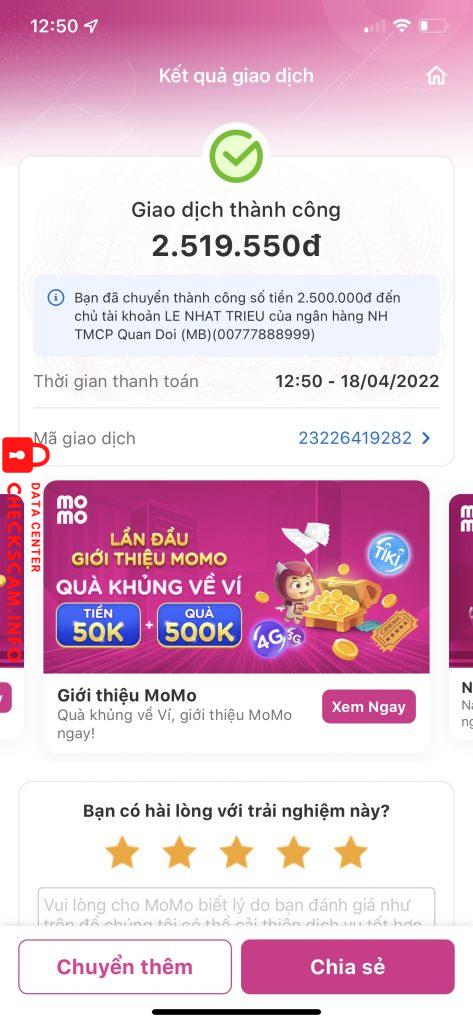 Preuves contre Lê Nhật Triều