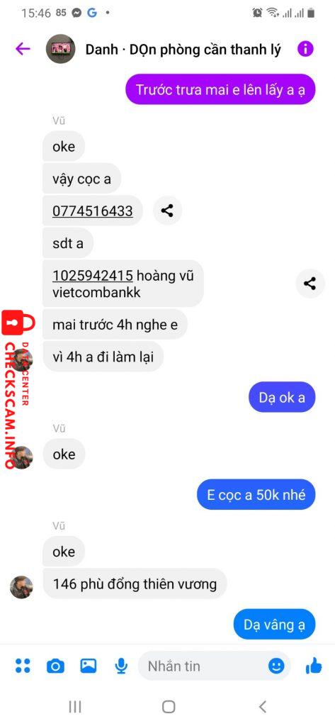 Preuves contre hoàng vũ