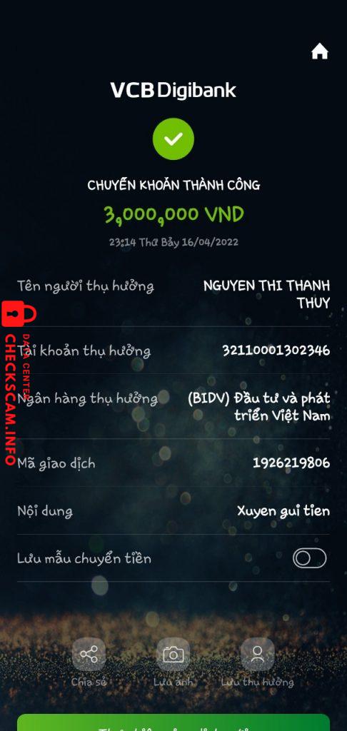 Preuves contre Nguyen Phuong Vy