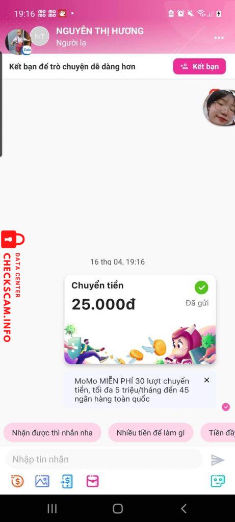 Preuves contre Nguyễn Thị Hương