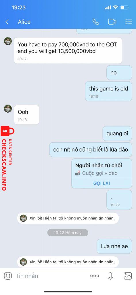 Preuves contre DONG VAN QUANG