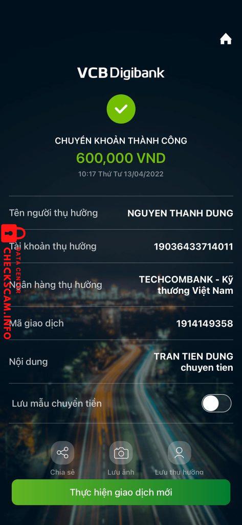 Preuves contre Nguyễn Thành Dũng