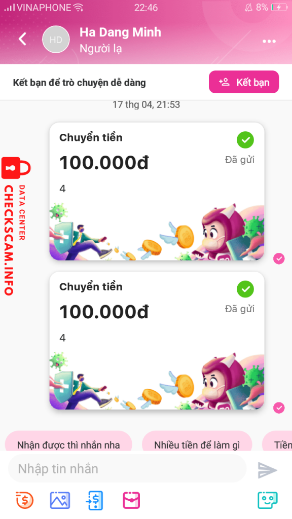 Preuves contre Hà Đặng Minh