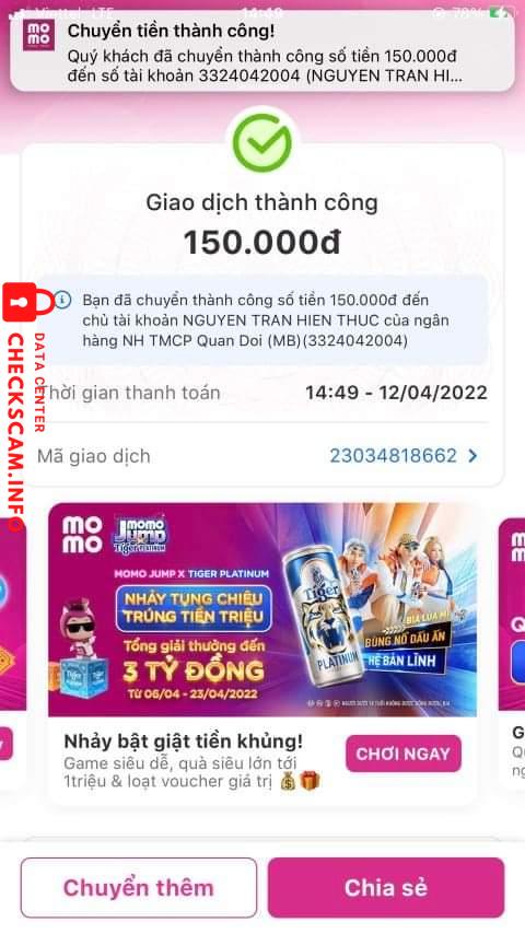 Preuves contre Nguyễn Trần Hiền Thục