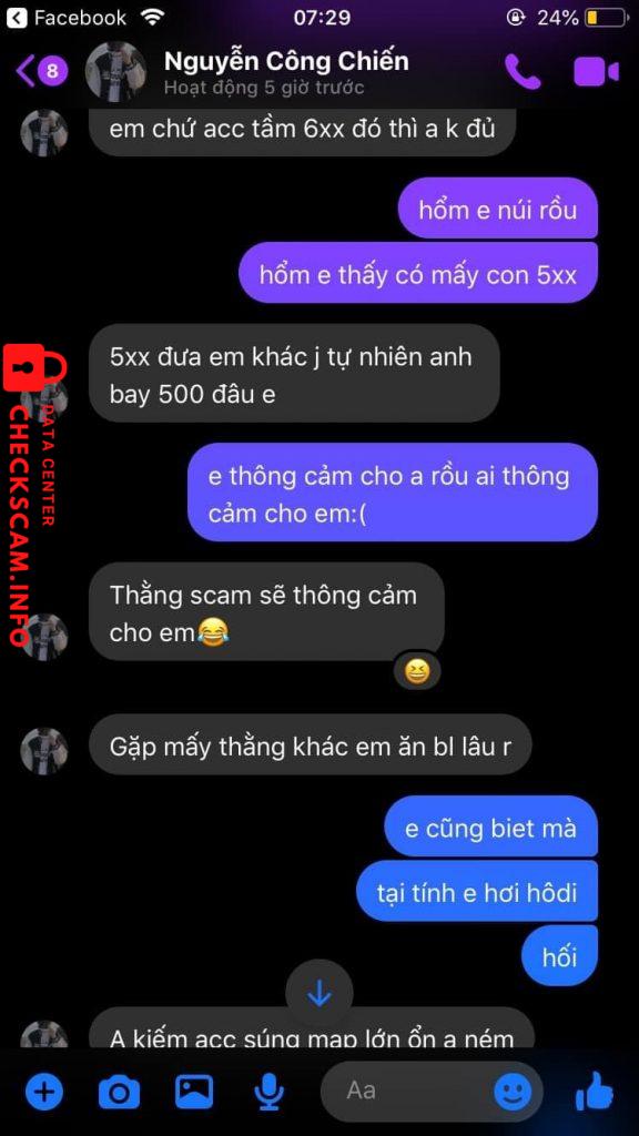 Preuves contre Nguyễn Công Chiến