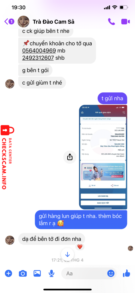 Preuves contre Tran Bao Quyen