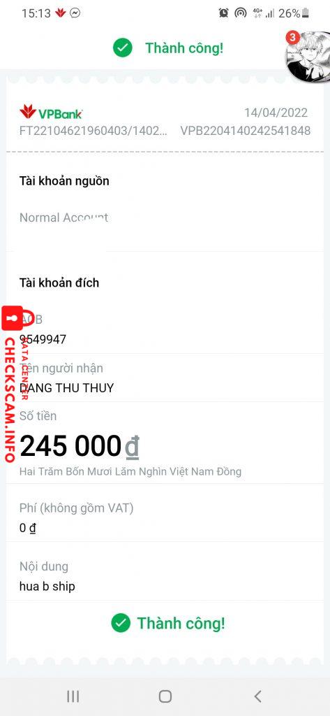 Preuves contre dang thu thuy