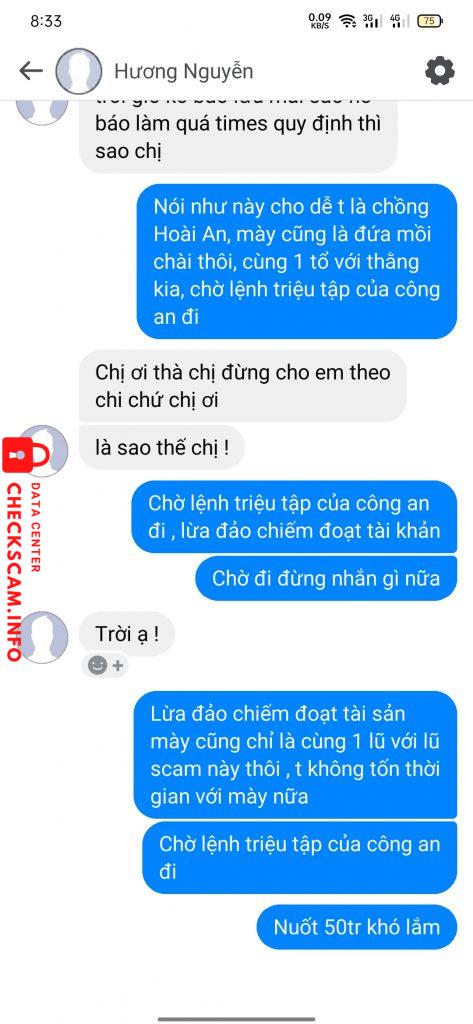 Preuves contre LANG THI HOA