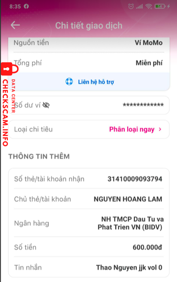 Preuves contre Nguyễn Hoàng Lâm