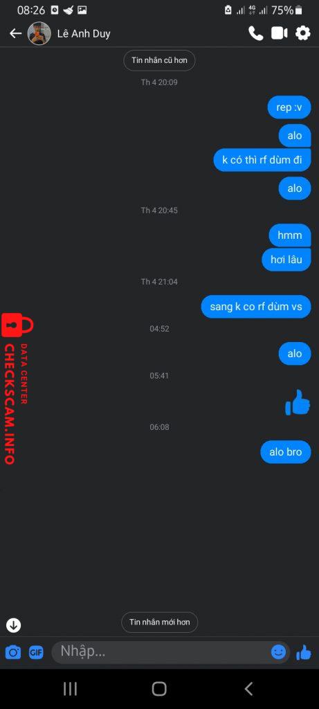 Preuves contre Le Anh Duy