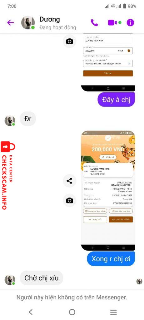 Preuves contre Luong Van Huy