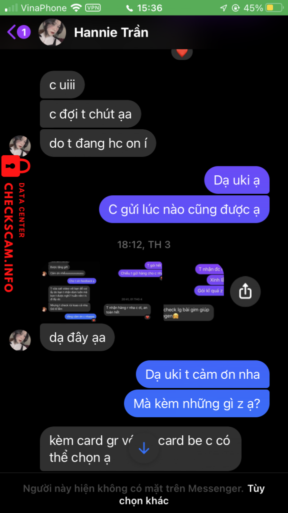 Preuves contre VO THIEN AN