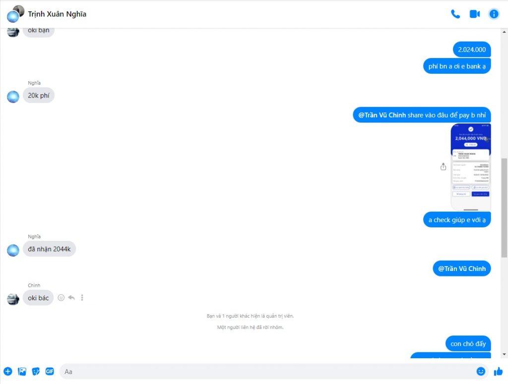 Preuves contre TRAN VU CHINH