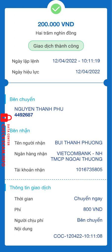 Preuves contre Bui Thanh Phuong