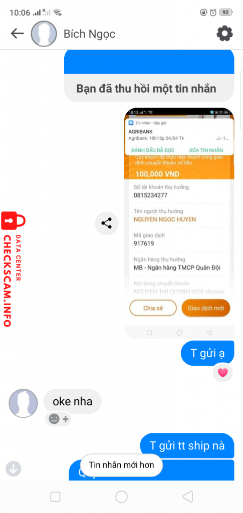 Preuves contre NGUYEN NGOC HUYEN