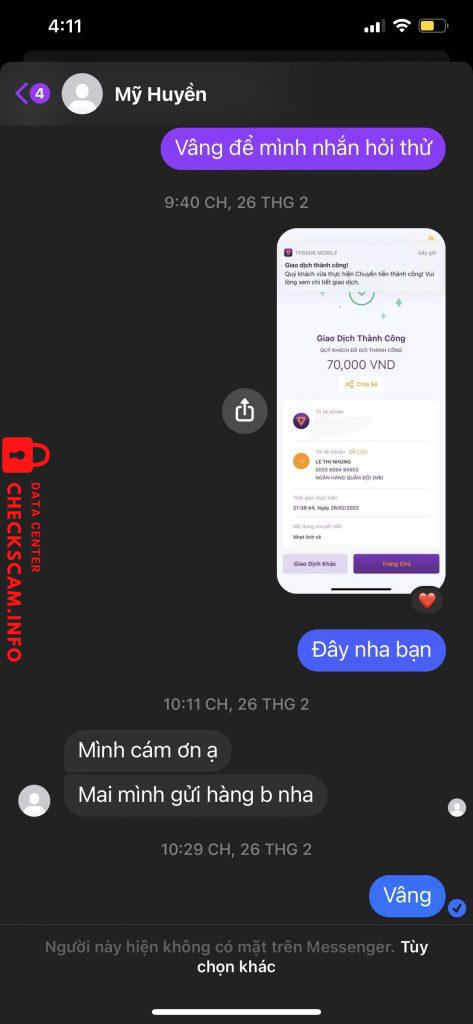Preuves contre Le Thi Nhung