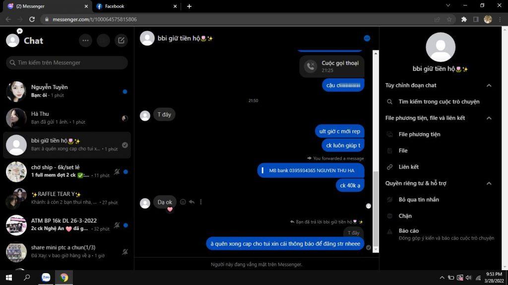 Preuves contre DO THI BAY