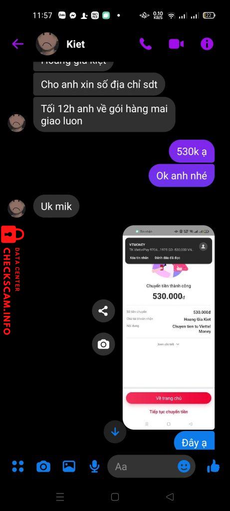 Preuves contre Hoàng Gia Kiệt