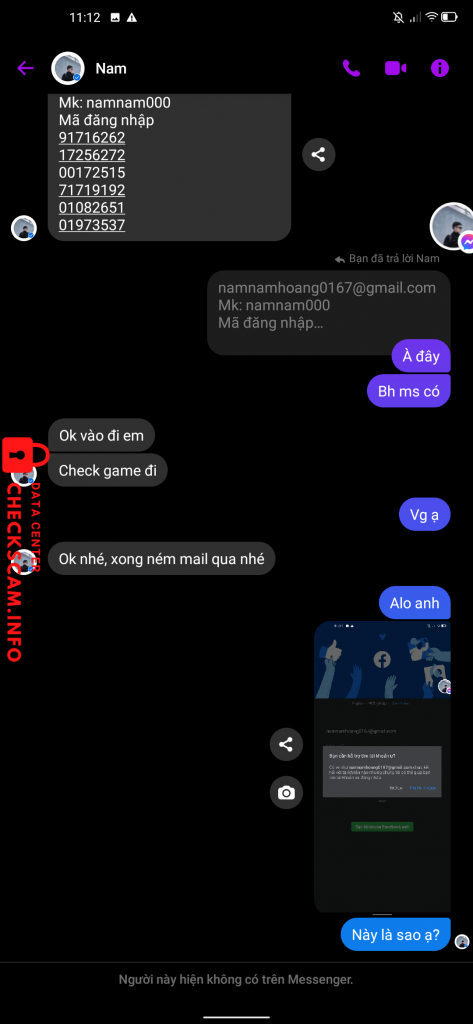 Preuves contre Hoàng Nam