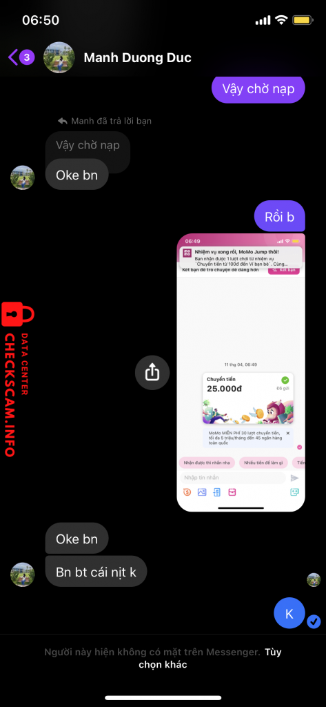 Preuves contre Manh Duc Duong