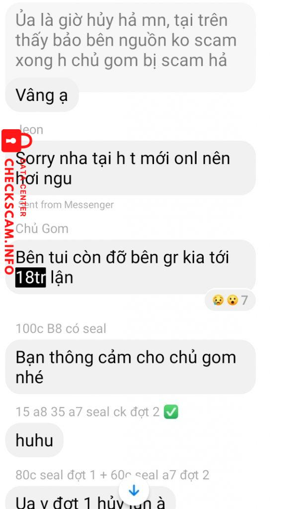 Preuves contre Trần Gia Hân (tk ngân hàng) + Mai An (sđt momo)