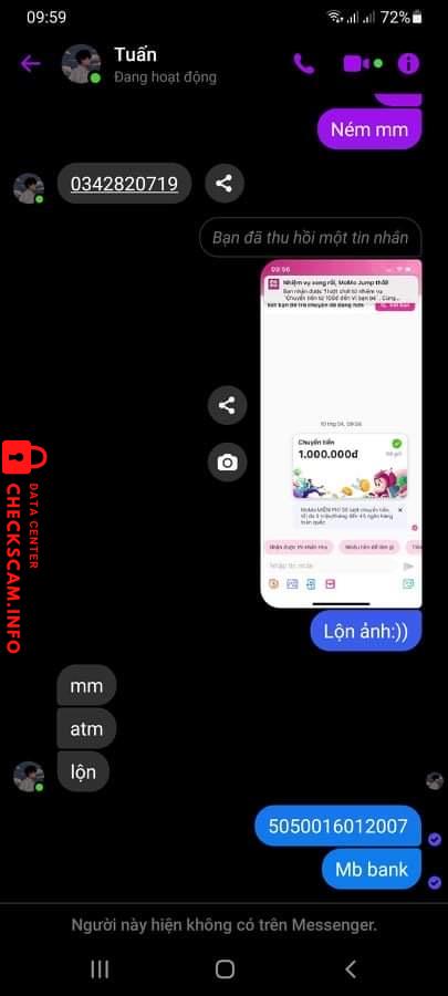 Preuves contre Nguyễn Quang Tuấn