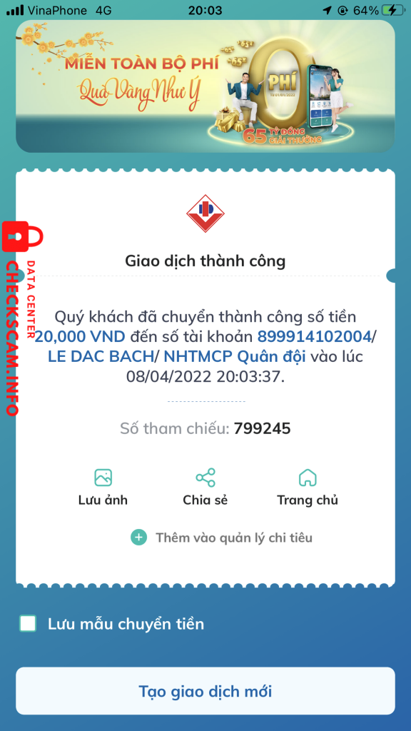 Preuves contre LE DAC BACH