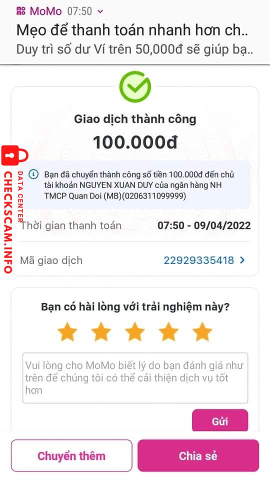 Preuves contre Nguyễn Xuân Duy